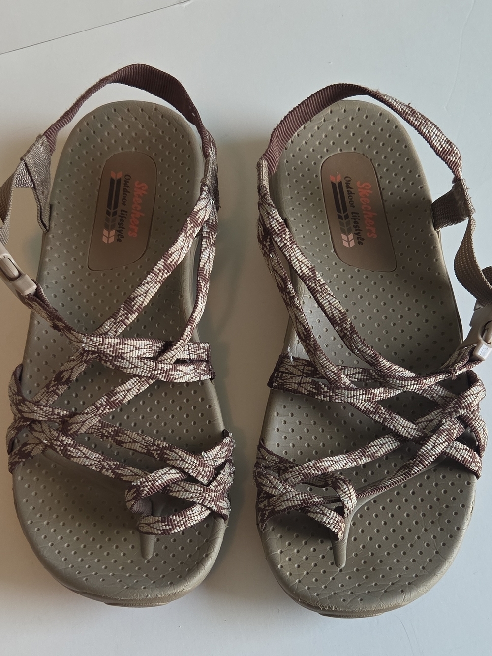 Skechers Women’s Brown Strappy Outdoor Sandals
